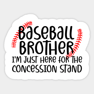 Saying Baseball Brother Sport Sticker